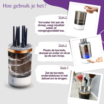 BrushBloom® Portable Makeup Brush Cleaner