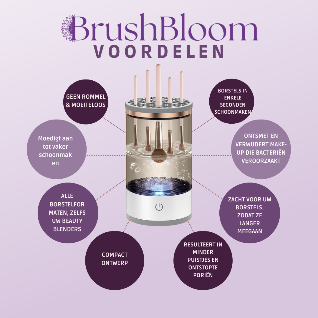 BrushBloom® Portable Makeup Brush Cleaner